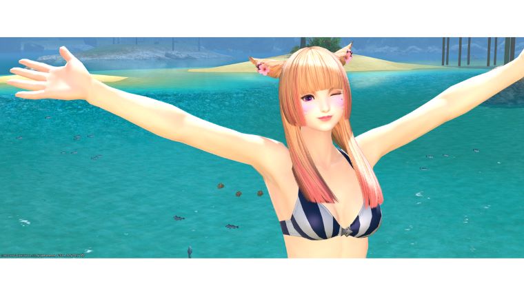 FF14】天気が悪くても晴れの日のように撮影する方法☺♪水着SS(｡u003eωu003c)ﾉ 