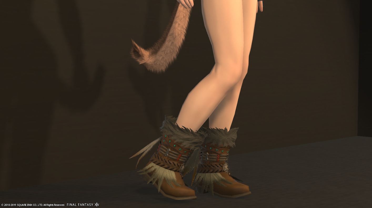 Ff14 フリンジつき ソーリアンファーブーツ ダルメルファーブーツ Ff14ブログりおの桜庵