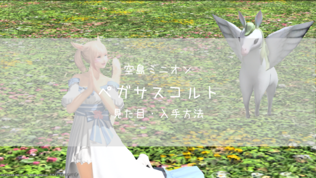 Ff14 ミニオン ペガサスコルト の見た目 入手方法 Ff14ブログりおの桜庵