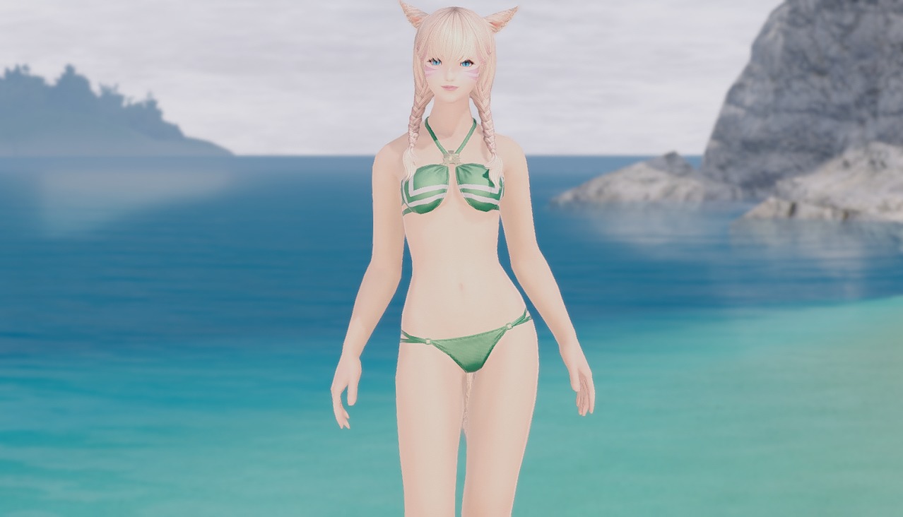 Ff14 水着装備 グリーンサマーセット 紅蓮祭15 Ff14ブログりおの桜庵