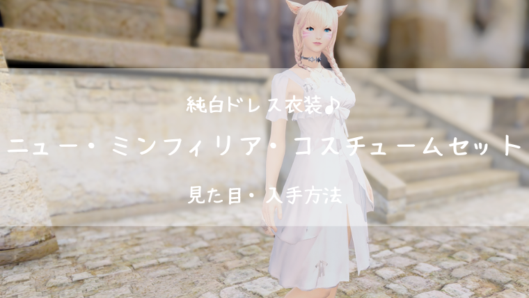 Ff14 ニュー ミンフィリア コスチュームセット Ff14ブログりおの桜庵