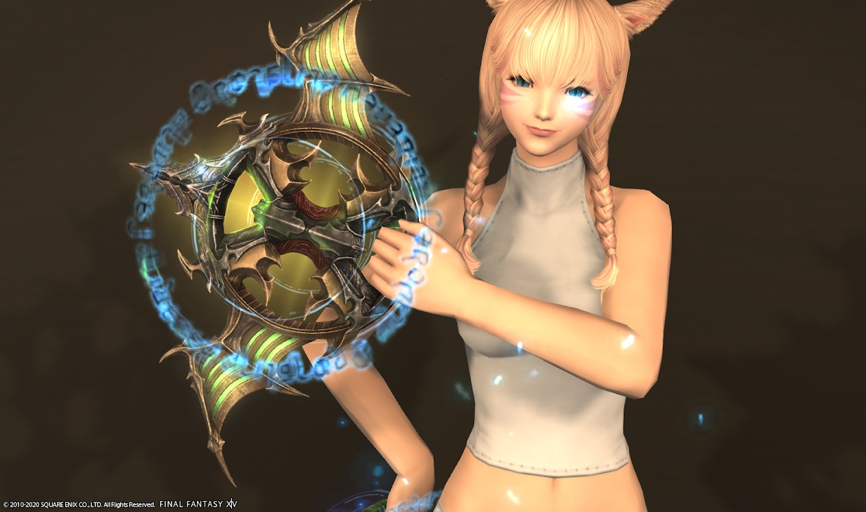 Ff14 神龍円月輪 輝 の見た目 入手方法 踊り子武器 Ff14ブログりおの桜庵