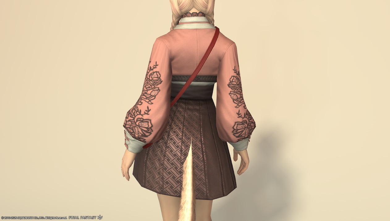 東方美姫衣装セット胴ローズピンク背面