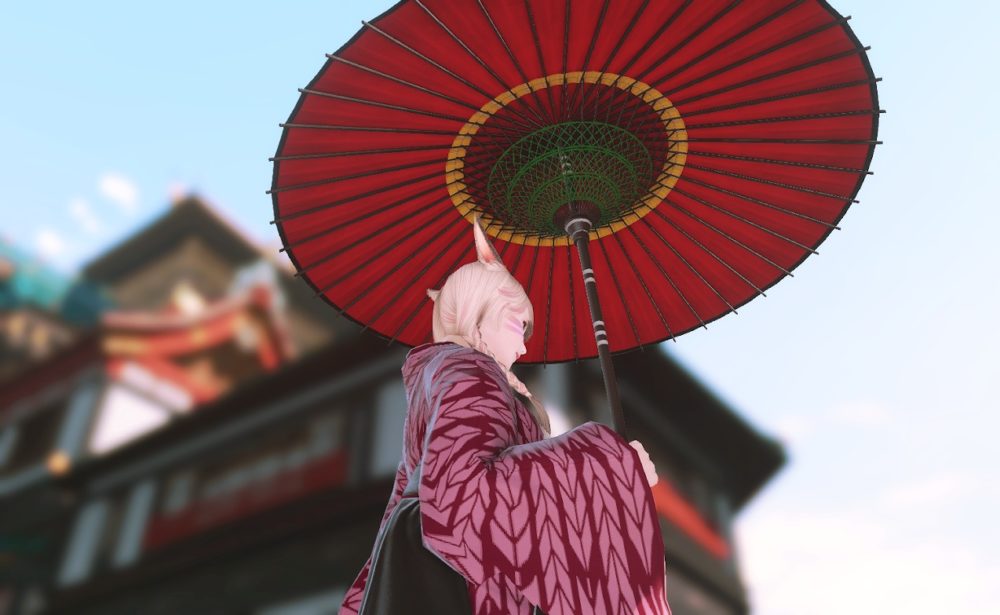 Ff14 紅漆塗番傘の見た目 入手方法 Ff14ブログりおの桜庵